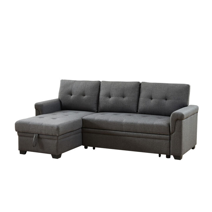 Streamdale Reversible Sleeper Sectional Sofa with Storage Chaise