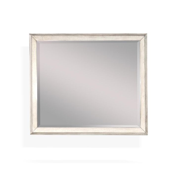 Sunny Designs American Modern Mindi Wood Mirror in Modern Gray