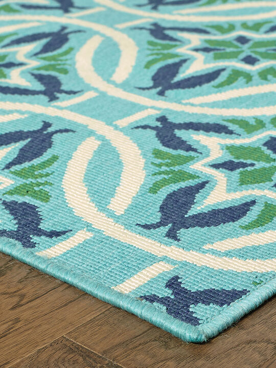 Meridian 1'10" x 2'10" Blue Rug