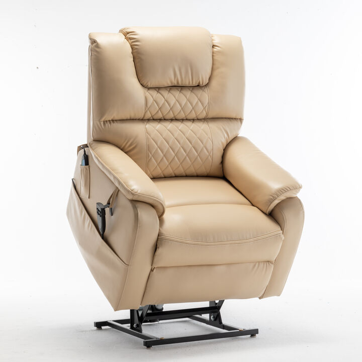 Lounge chair lift chair relax sofa chair sitting room furniture sitting room power supply elderly electric lounge chair (180 degree lying flat)