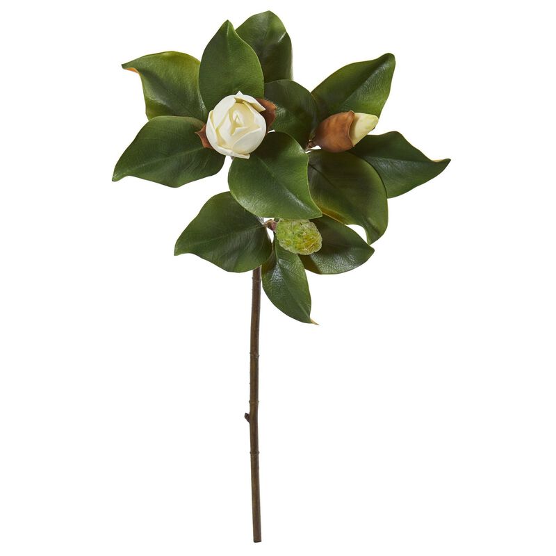 Nearly Natural 30-in Magnolia Artificial Flower (Set of 4)