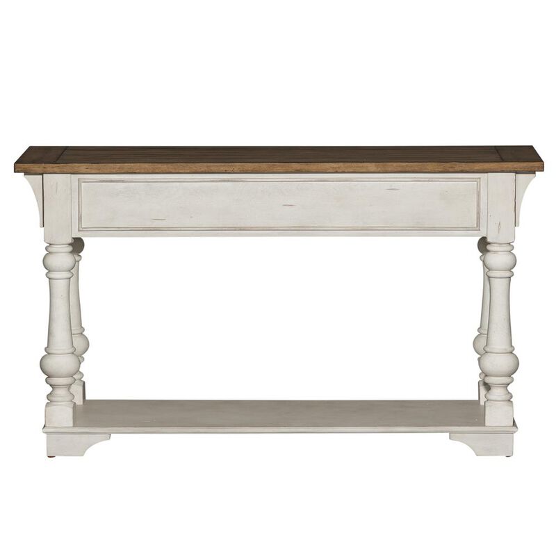 Liberty Furniture Morgan Creek Sofa Table, W52 x D16 x H30, White