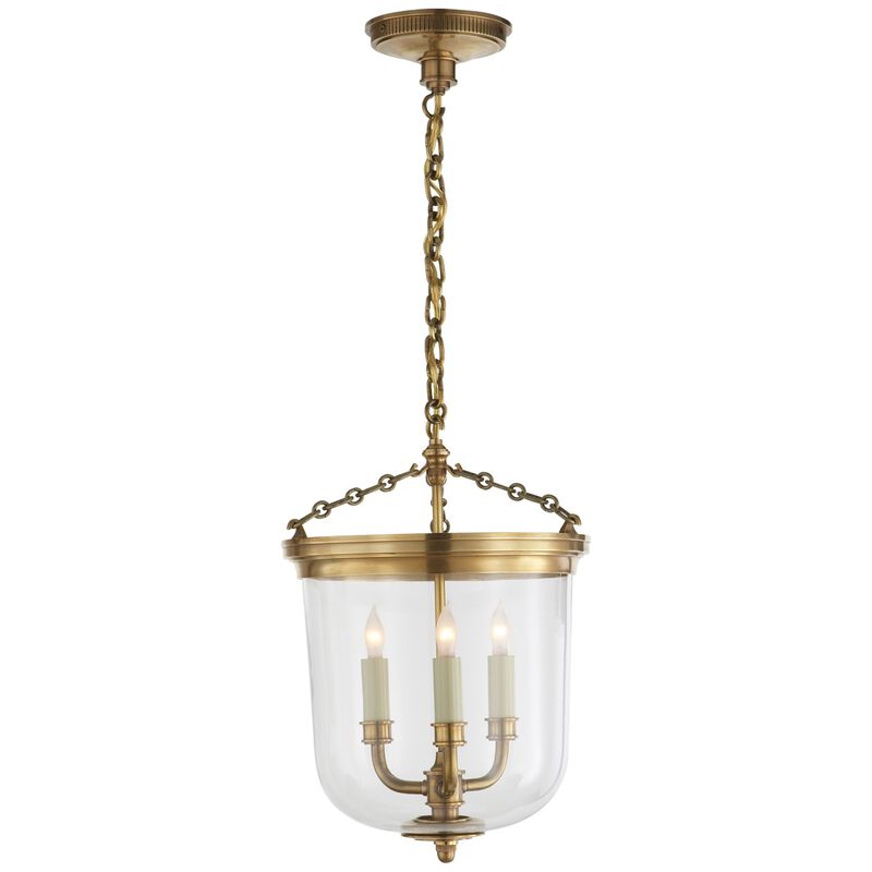 Merchant Semi-Flush in Antique Brass