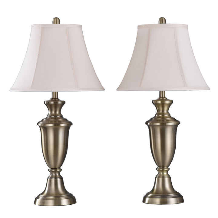 Pair Of Steel Table Lamps