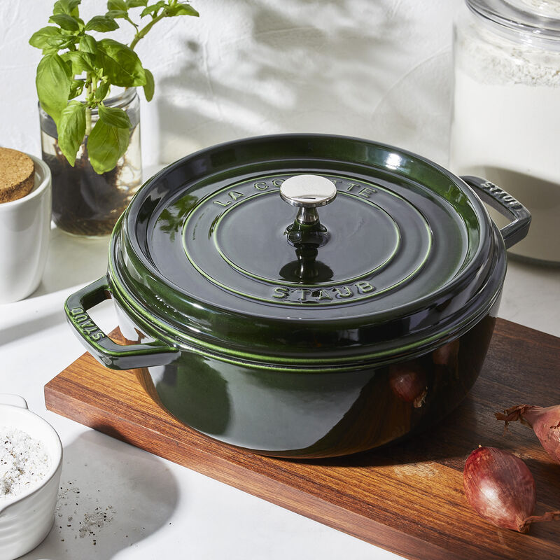 Staub Cast Iron 5.5-qt Round Cocotte - Dark Blue