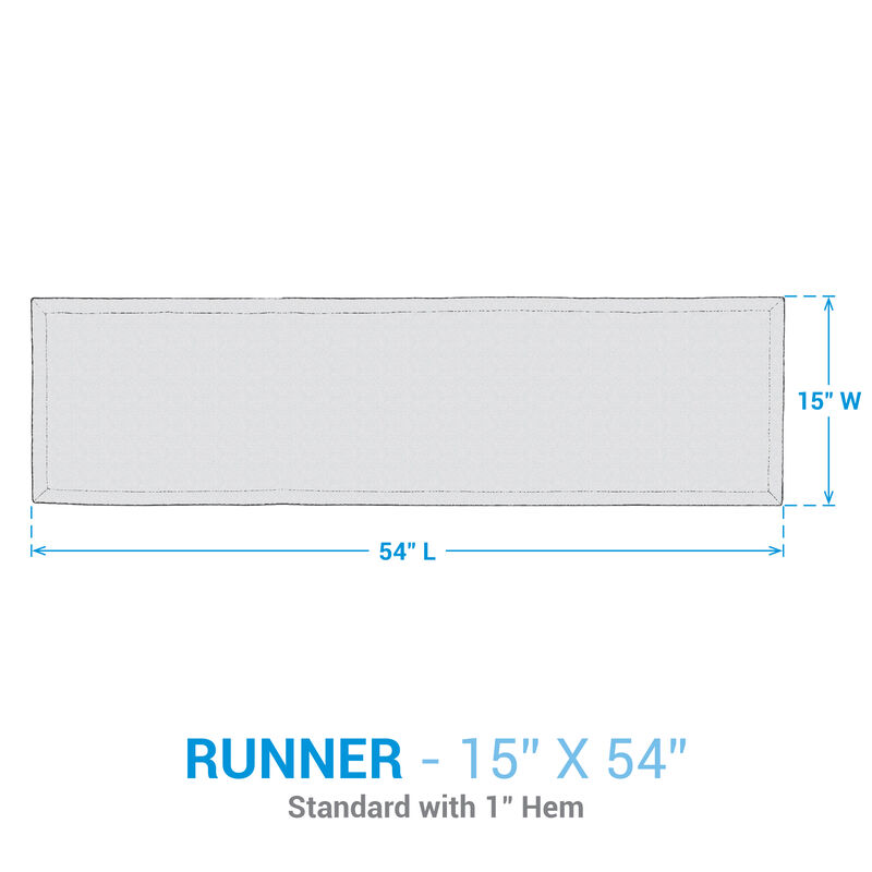 Park Designs Basketweave Table Runner - 54"L - Rain