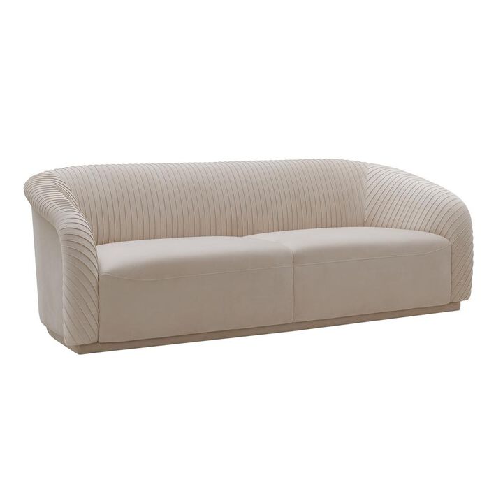 Belen Kox Pleated Velvet Comfort Sofa, Belen Kox