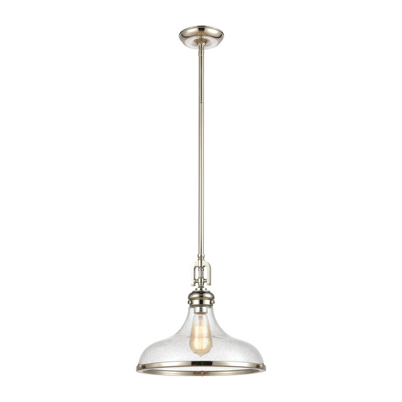 Rutherford 15'' Wide 1-Light Silver Pendant