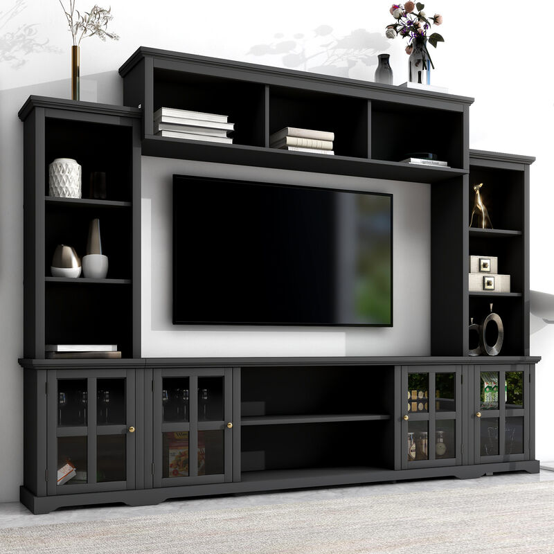 Merax Minimalism Entertainment Wall Unit TV Stand