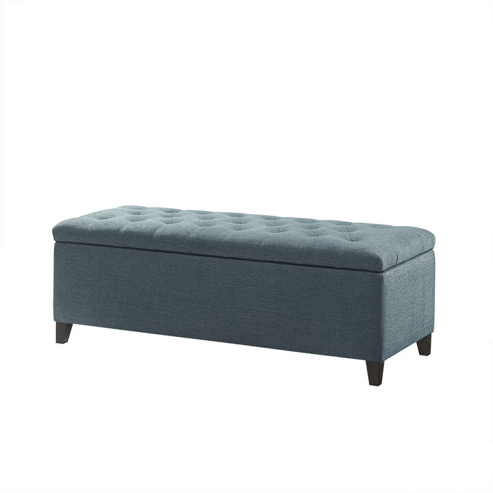 Gracie Mills Bianca Tufted Upholstered Storage Bench with Soft Close