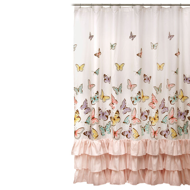 Flutter Butterfly Shower Curtain