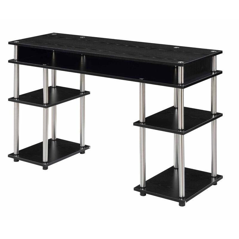 Convenience Concepts Designs2Go No Tools Student Desk with Shelves