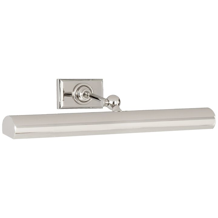 18" Cabinet Maker's Picture Light in Polished Nickel