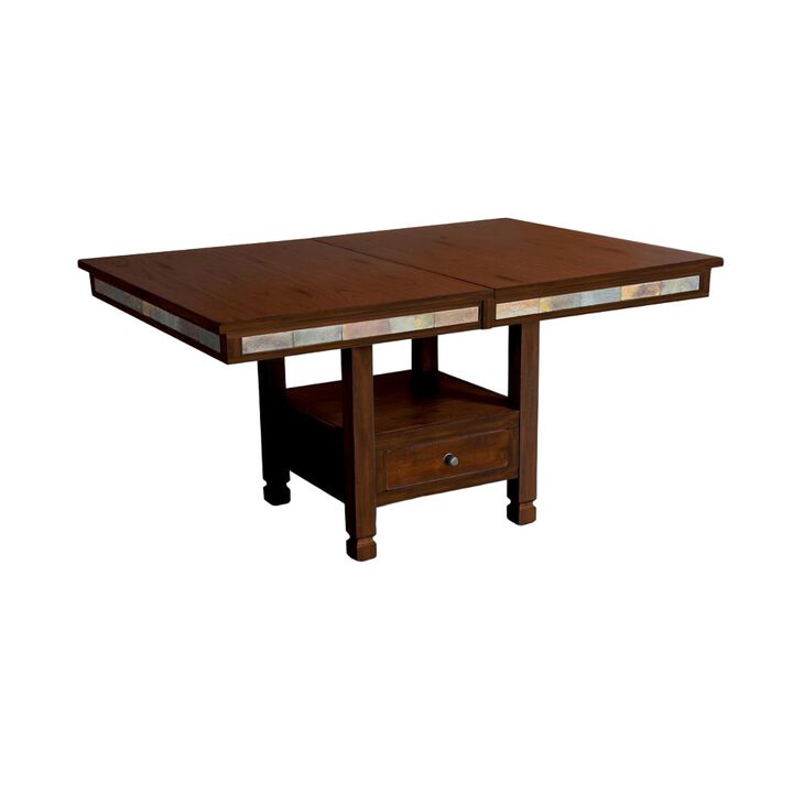 Sunny Designs Wood Adjustable Height Dining Table