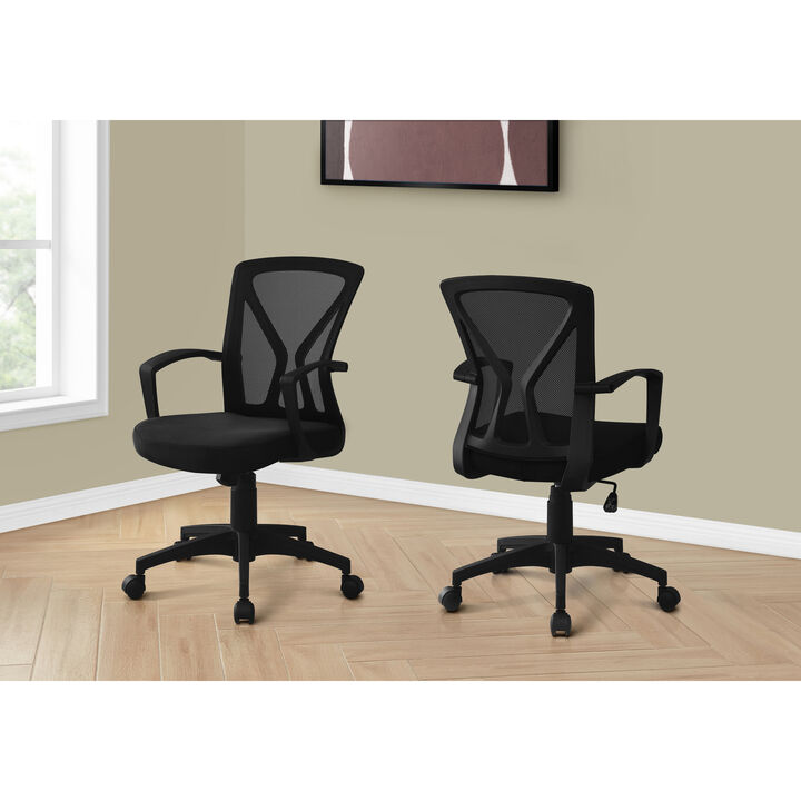 Monarch Specialties I 7339 Office Chair, Adjustable Height, Swivel, Ergonomic, Armrests, Computer Desk, Work, Metal, Fabric, Brown, Contemporary, Modern