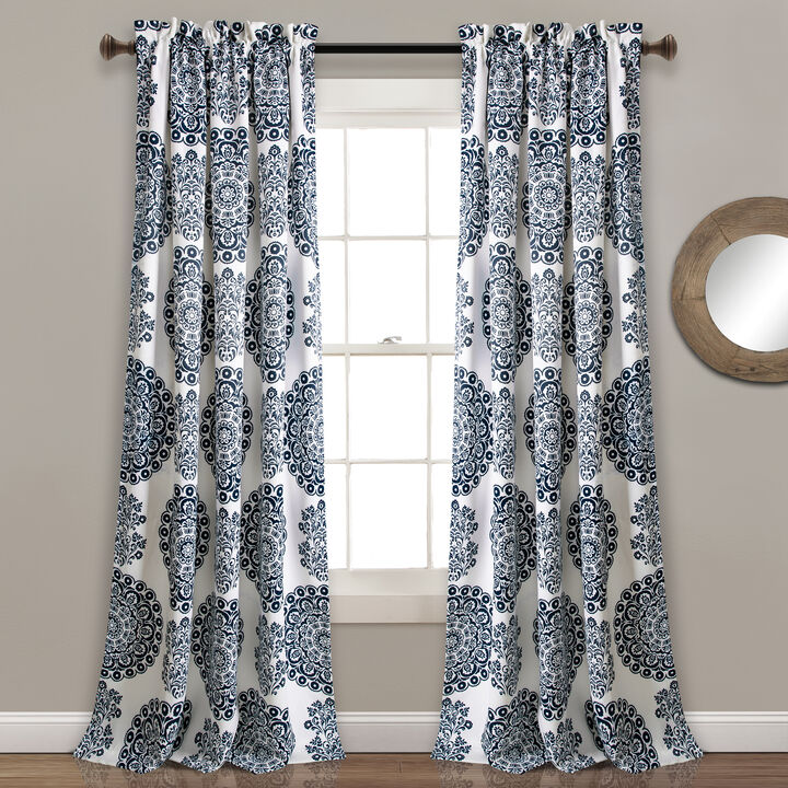 Evelyn Medallion Light Filtering Window Curtain