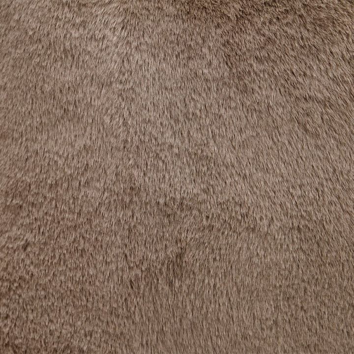 Michael Amini Camellia Field Asymmetrical Velvet Sofa - Porcini/Warm Pecan