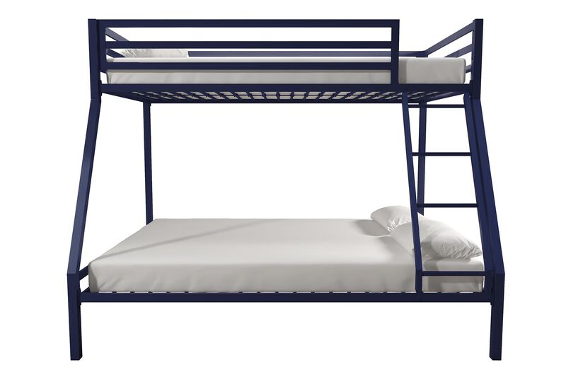 Mainstays Premium Twin over Full Metal Bunk Bed, Blue
