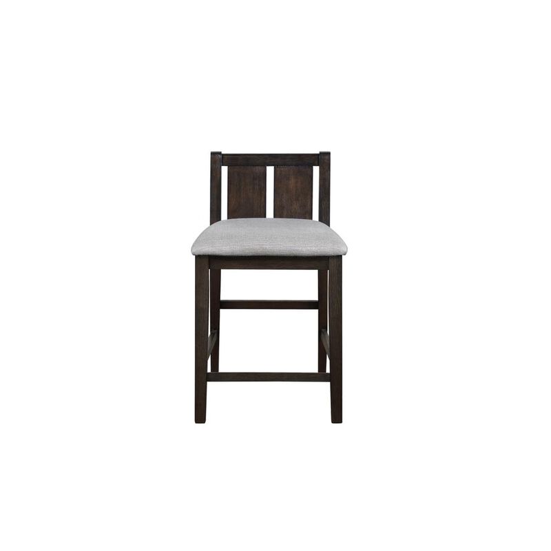 New Classic Furniture Heston 3-pc Wood Storage Counter Set with 2 Chairs in Cherry