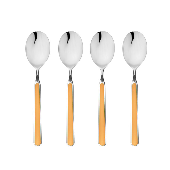 Fantasia 4-Piece American Coffee Spoon Set in Orange