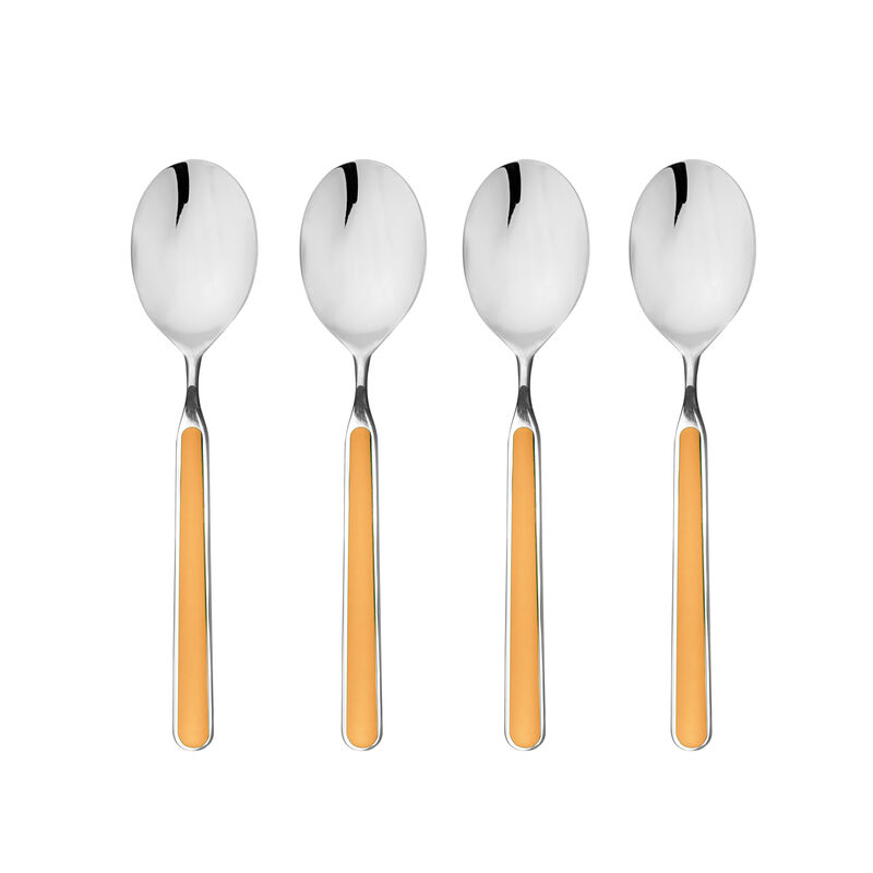 Fantasia 4-Piece American Coffee Spoon Set in Mustard