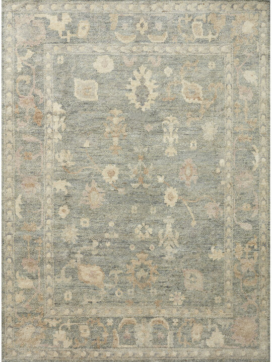 Clement CLM03 Slate/Natural 18" x 18" Sample Rug