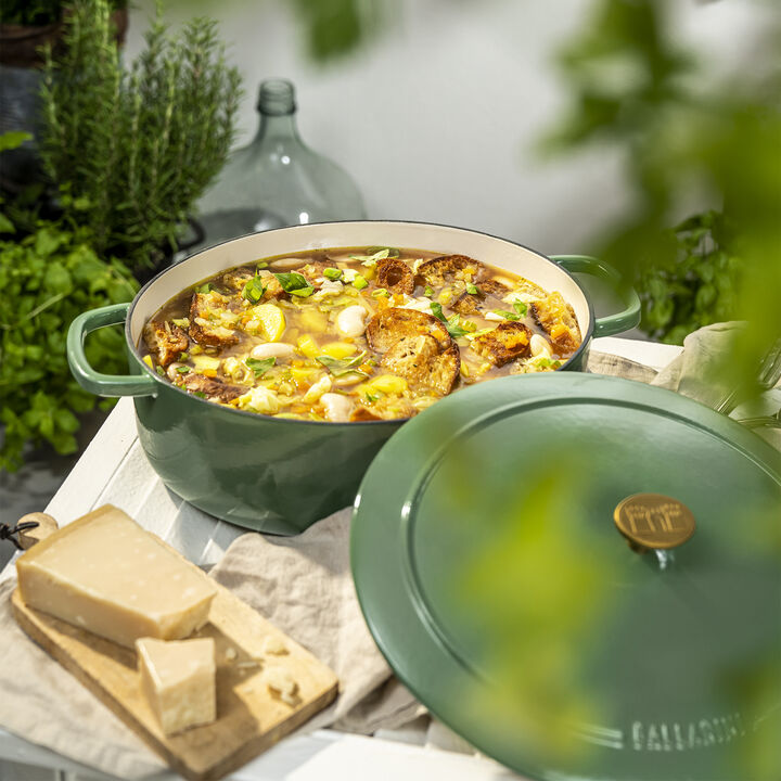 Ballarini Bellamonte Cast Iron 4.75-qt Oval Dutch Oven - Saggio Green