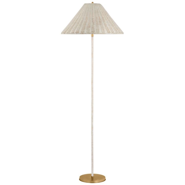 Wimberley Medium Wrapped Floor Lamp in Soft Brass