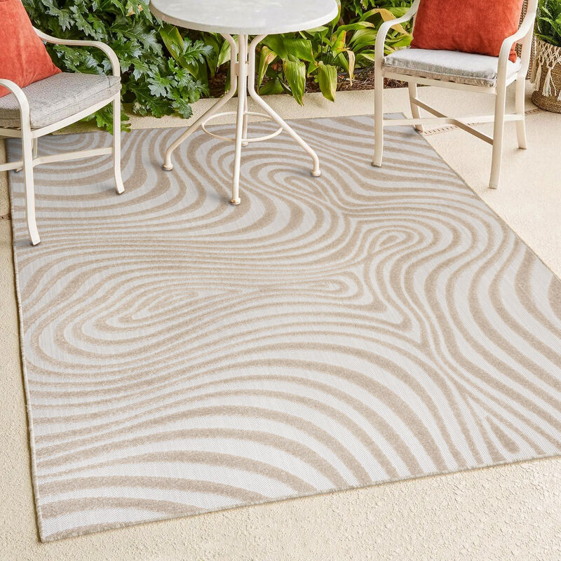 Maribo Abstract Groovy Striped Area Rug