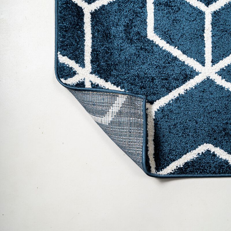 Tumbling Blocks Modern Geometric Area Rug