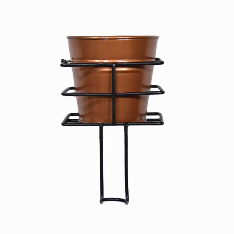 Handmade 100% Iron Round Modern Gold Coated Color 4.4 x 4.6 x 4.6 Inches Planters Pot 1005 BBH Homes