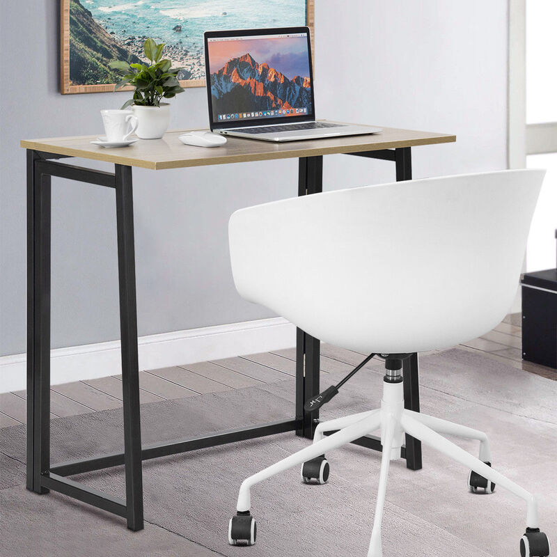 Costway Folding Computer Desk Table Laptop PC Writing Study Workstation Office Furniture