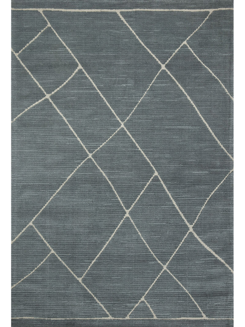 Logan LOG01 Slate/White 7'9" x 9'9" Rug