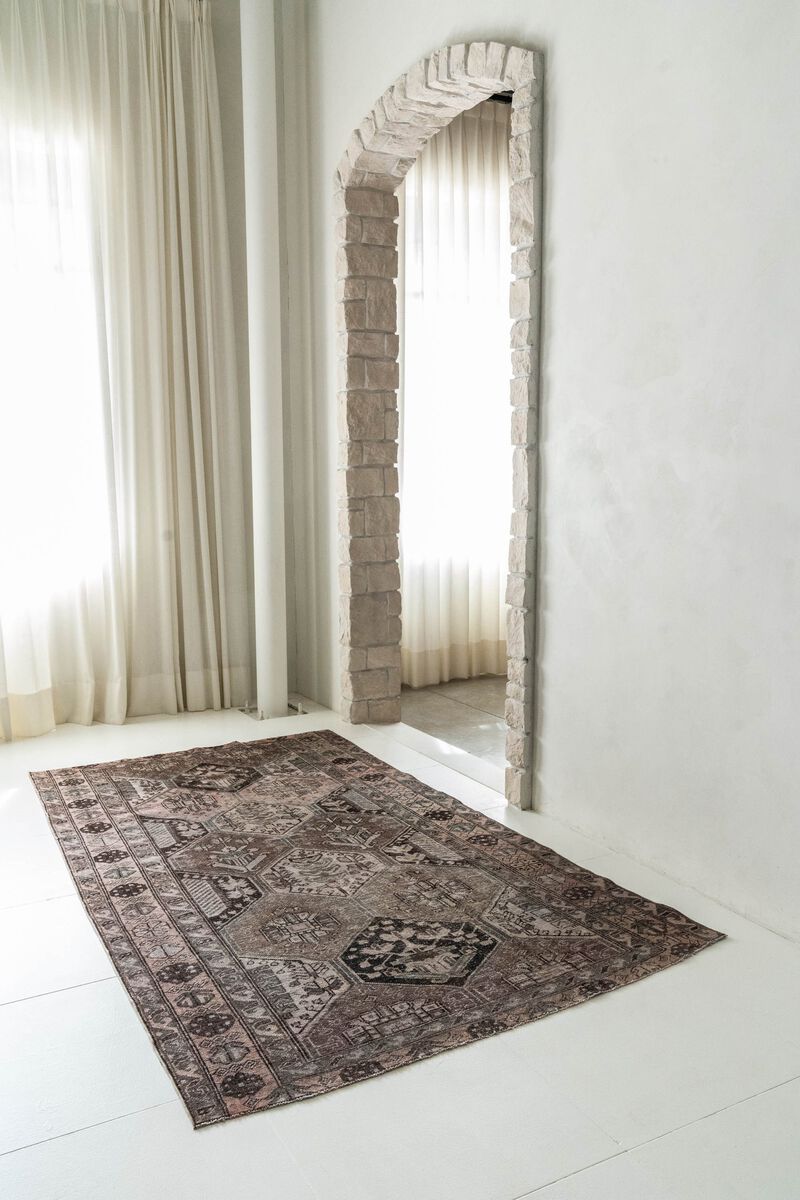 District Loom Vintage Bakhtiari scatter rug-Harlow