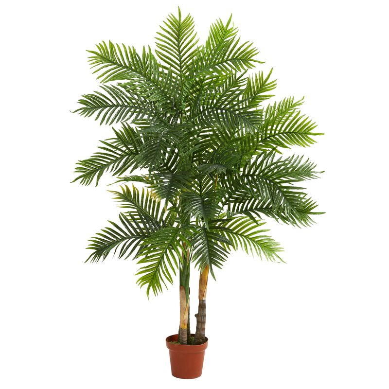 HomPlanti 5 Feet Areca Palm Artificial Tree (Real Touch)