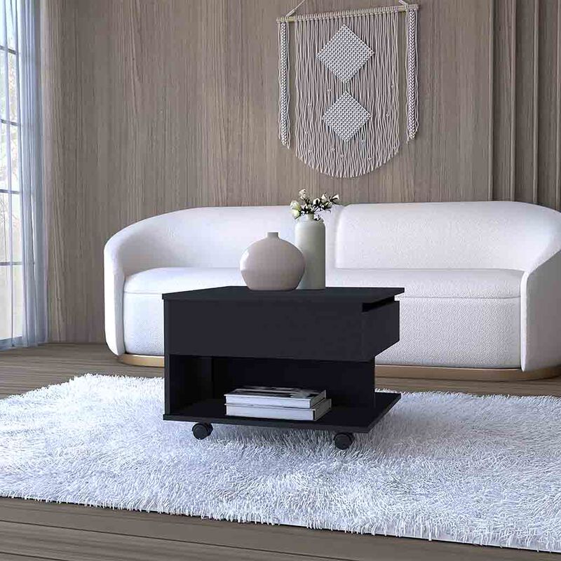 Lift Top Coffee Table Mercuri, Living Room, Black