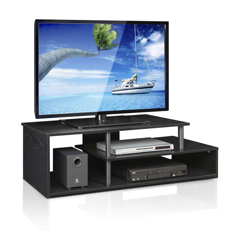 Furinno Furinno 15044BW/BK Econ Low Rise TV Stand, Blackwood