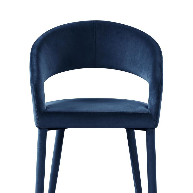 Jacques Velvet Navy Dining Chairs (Set of 2)