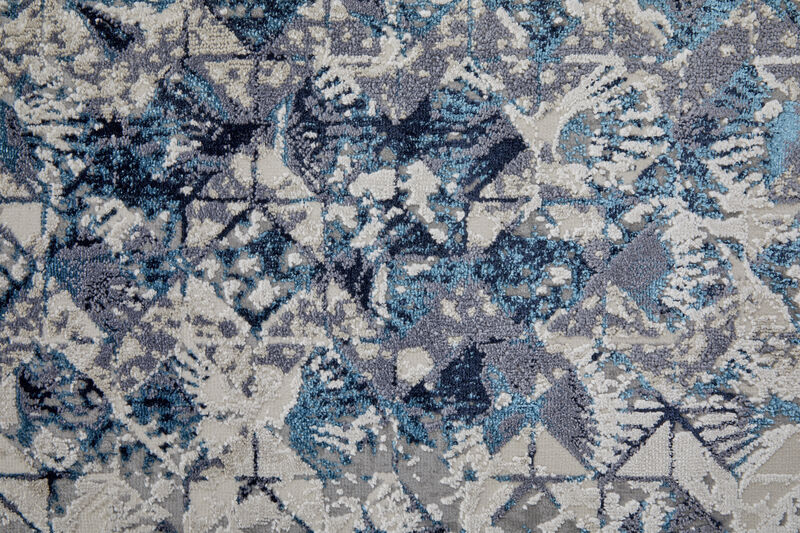 Indio 39H0F Blue/Ivory/Gray 3'11" X 6' Rug