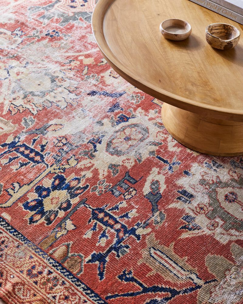 District Loom Antique Heriz Serapi Area Rug