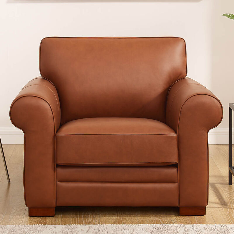 Brookfield Top Grain Leather Chair