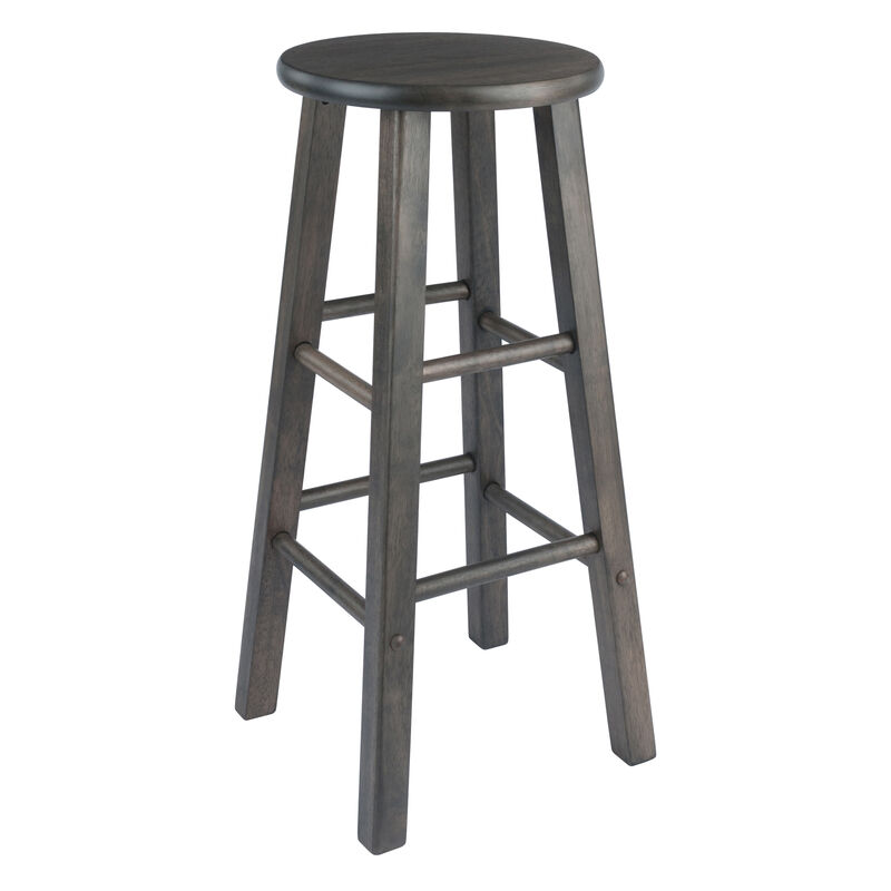 Winsome Element Bar Stools, 2-Pc Set, Oyster Gray