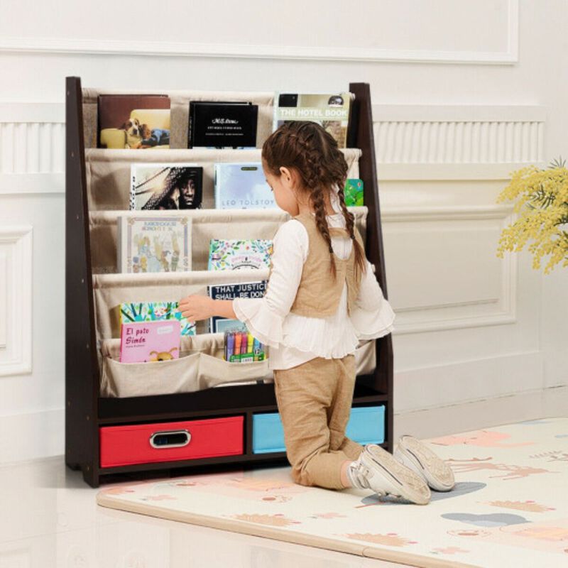 Kids Book and Toys Organizer Shelves