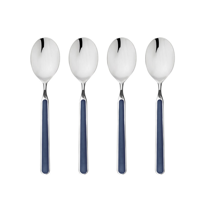 Fantasia 4-Piece American Coffee Spoon Set in Cobalt