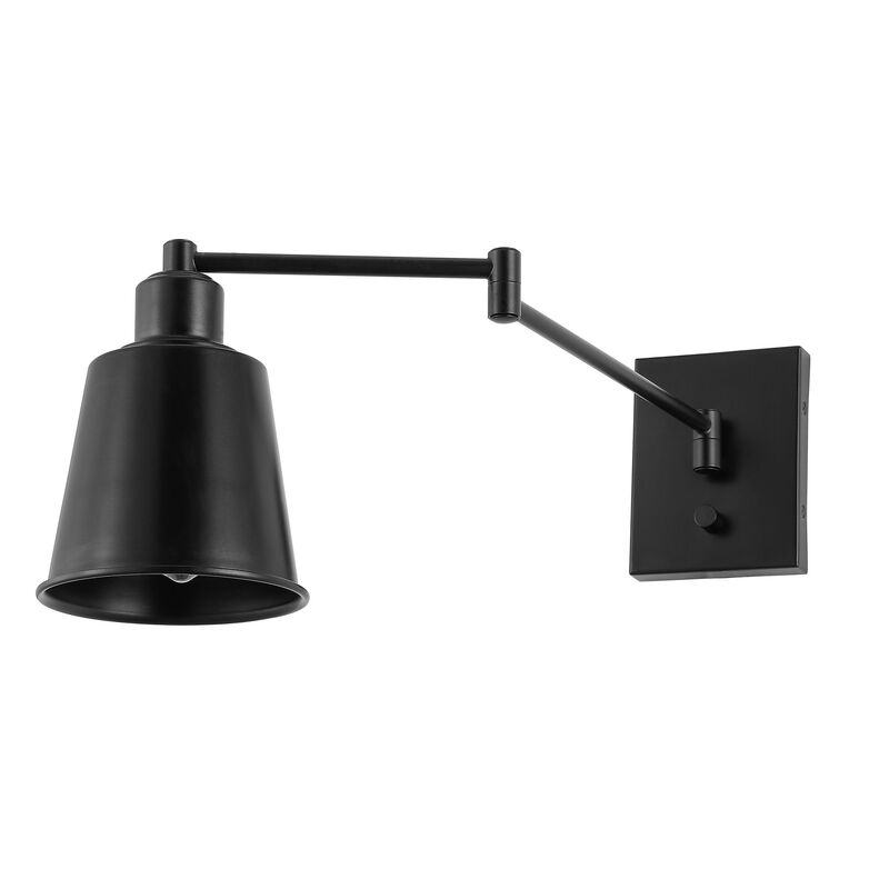 Cary Iron Contemporary Swing Arm LED Wall Sconce