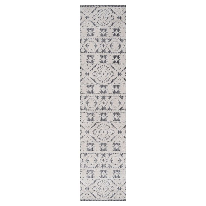 Citta High-Low Pile Mediterranean Tile Area Rug