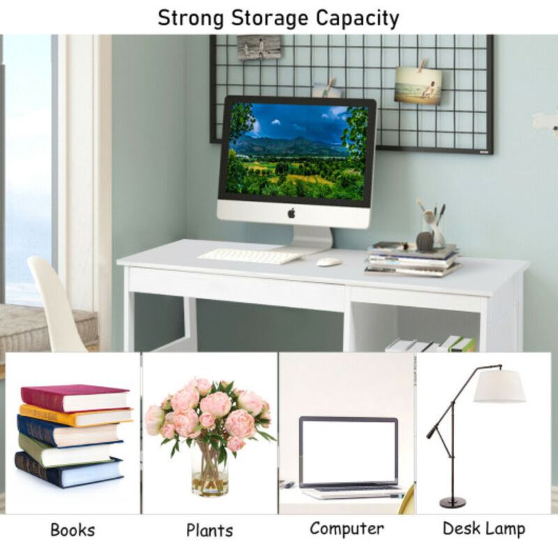 Modern Home Computer Desk with 2 Storage Drawers