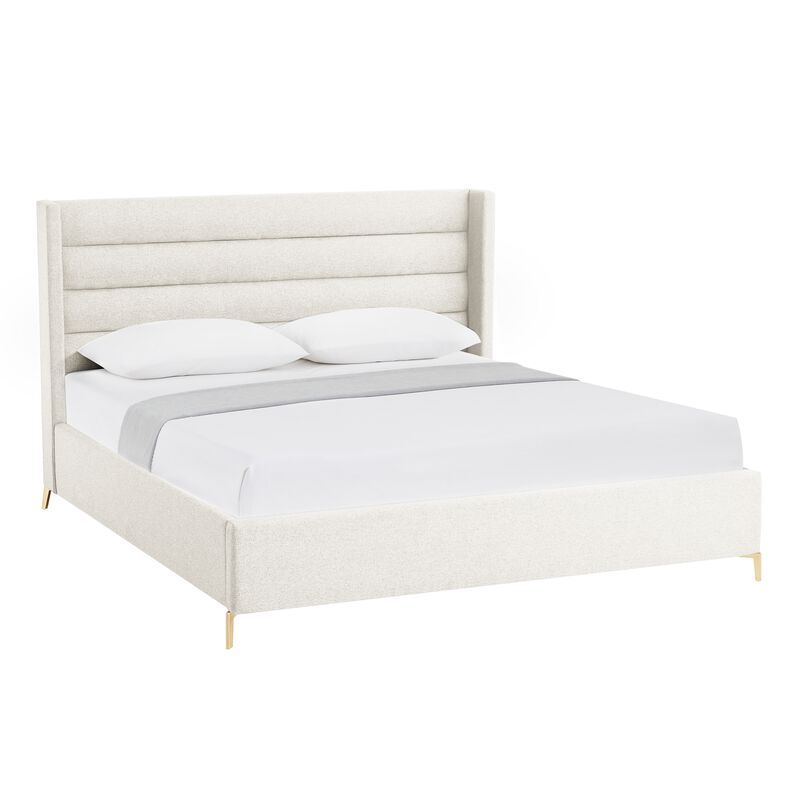 Inspired Home Ames Velvet Platform Bed