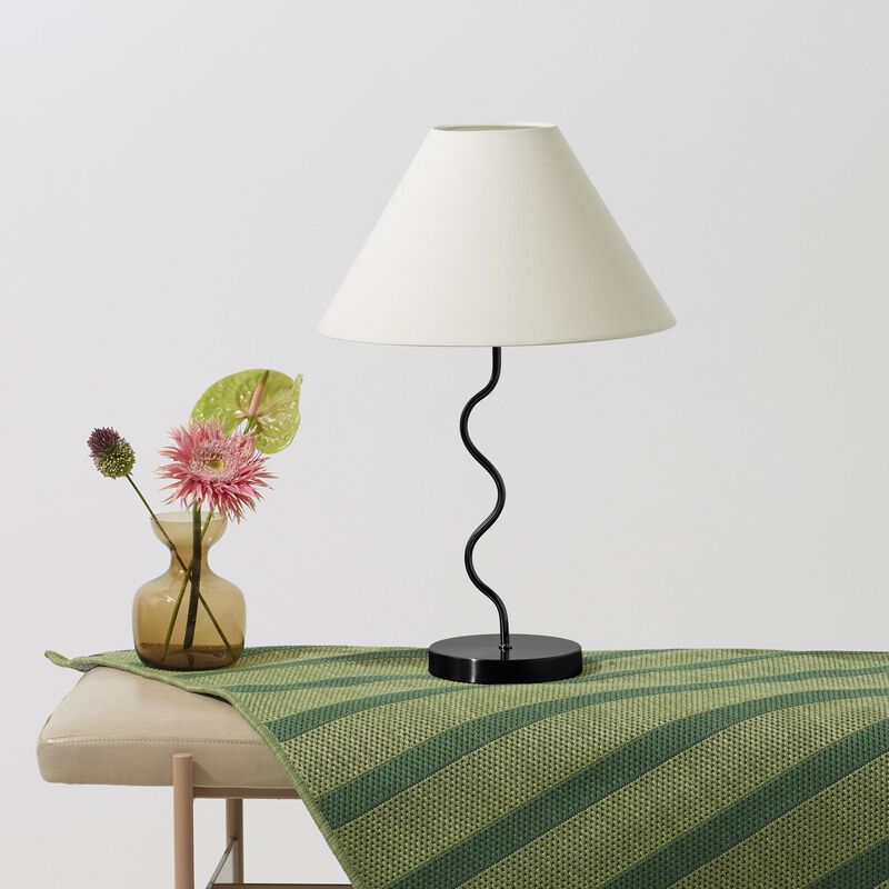 Squiggle LED Table Lamp - Black