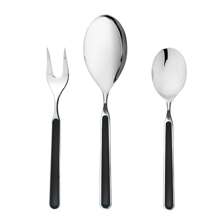 Fantasia 3-Piece Serving Set in Black